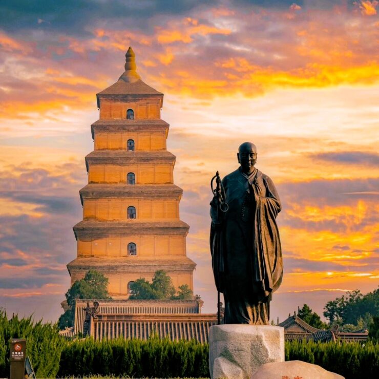 Morning Clock of Big Wild Goose Pagoda: A Serene Start to Your Xi’an Adventure — Perfectly Paired with Your Stay at Xitang Hotel (Xi’an Dayan Tower Datang Buyecheng)